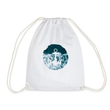 Plage d’eau de mer - Sac de sport léger - blanc - Devant