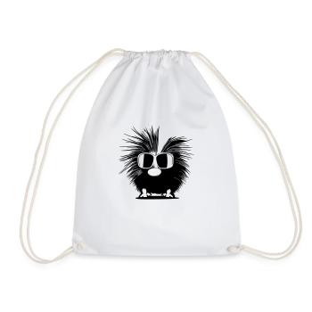 Porcupine Lunettes de soleil Mignons animaux Vecteur 13 - Sac de sport léger - blanc - Devant