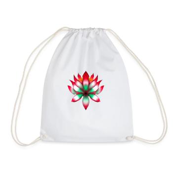 Lotus - Drawstring Bag - white - Front