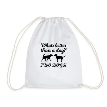 Chien Hund - Sac de sport léger - blanc - Devant