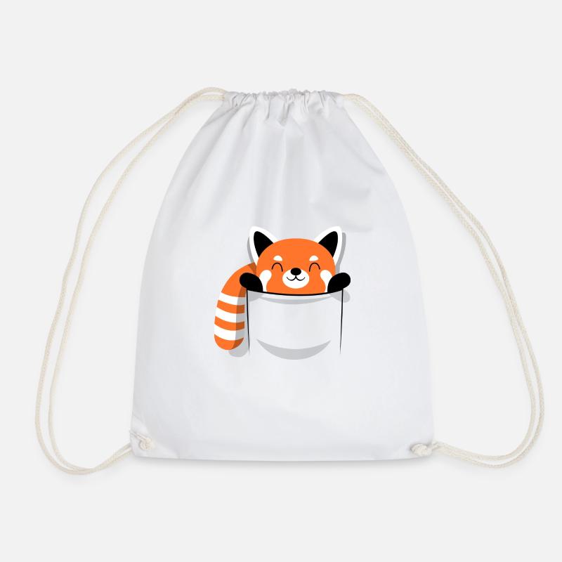 Panda roux kawaii - Sac de sport léger - blanc