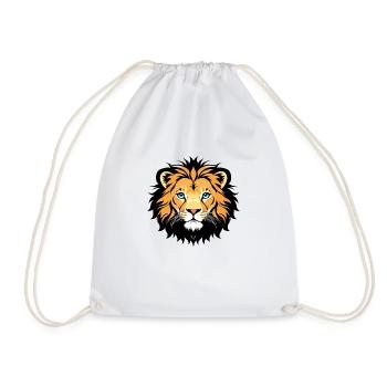 Royal Cartoon Lion Lions Comic 18 - Drawstring Bag - white - Front