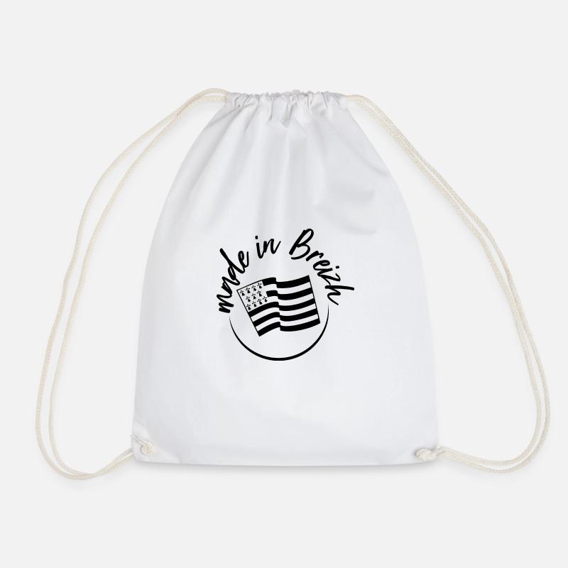 made in Breizh - Drawstring Bag - white