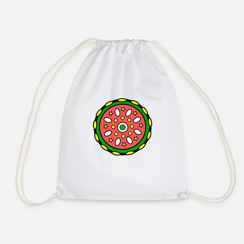 Flower Mandala - Turnbeutel - Weiß