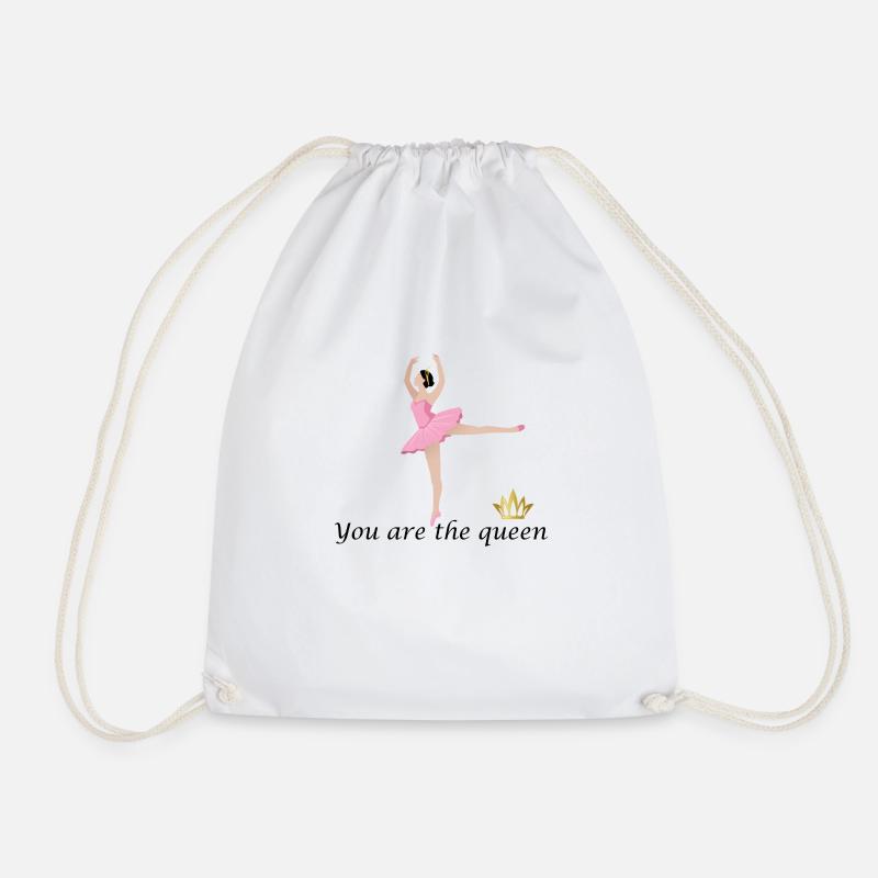 Dancing Dance Music - Drawstring Bag - white