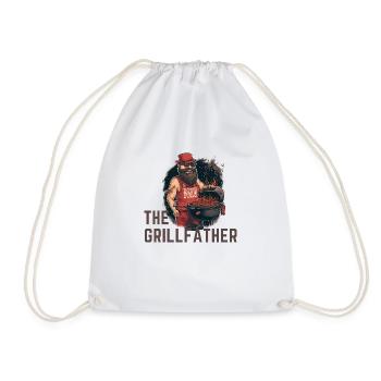 The Grillfather, A BBQ master - Turnbeutel - Weiß - Vorne