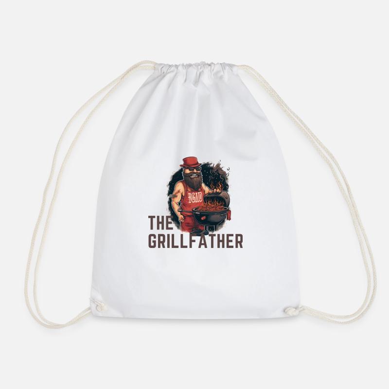 The Grillfather, A BBQ master - Turnbeutel - Weiß