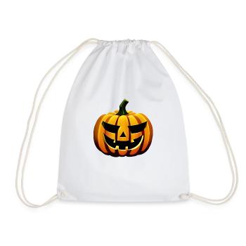 Halloween Gift Pumpkin Pumpkin Costume Pumpkins - Drawstring Bag - white - Front