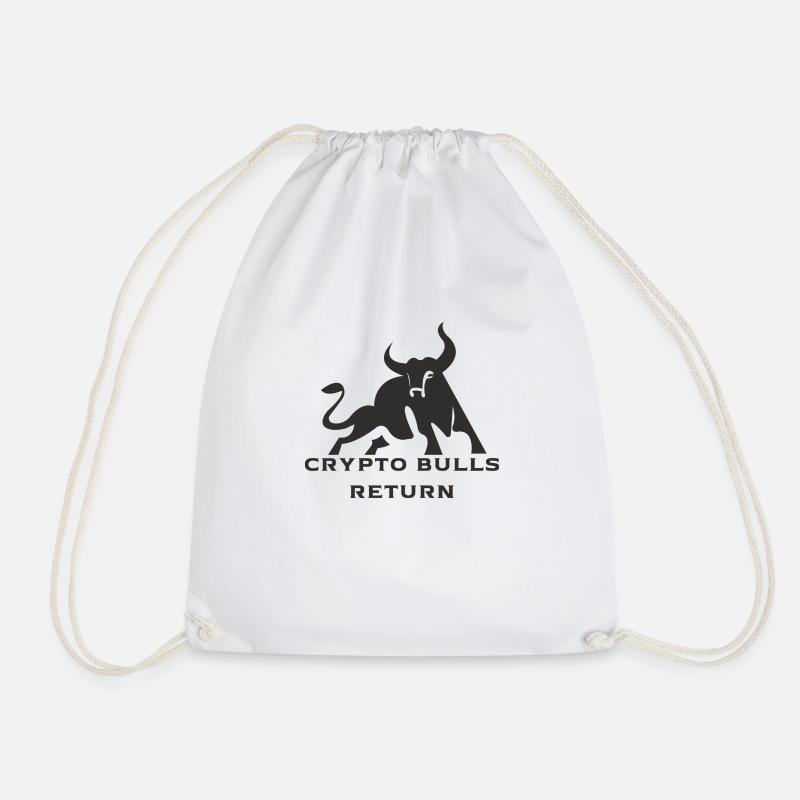 Crypto Bulls return - Turnbeutel - Weiß