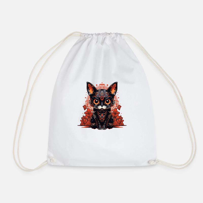Mexikanische Katze 4 - Turnbeutel - Weiß