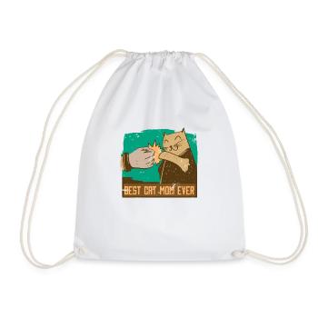 Best cat Mom Ever - Sac de sport léger - blanc - Devant
