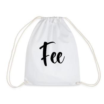 Name - Fairy - Drawstring Bag - white - Front