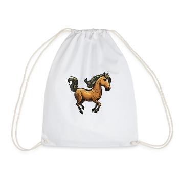 Happy Horse - Turnbeutel - Weiß - Vorne