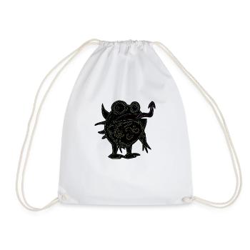 don't want to be humain i want to be frog - Sac de sport léger - blanc - Devant