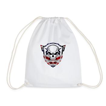 Army War Military Uniform Force Soldier Camouflage - Drawstring Bag - white - Front