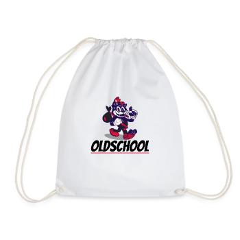 Chat à l’ancienne - Sac de sport léger - blanc - Devant