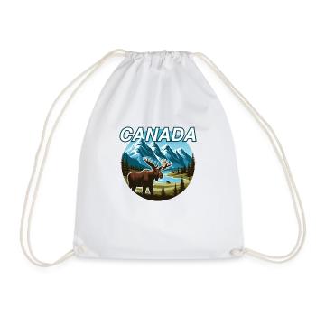 Canada 10 - Drawstring Bag - white - Front