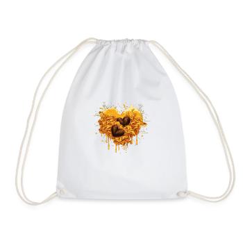 Pasta Heart Love Food Food Pasta Bolognese - Drawstring Bag - white - Front