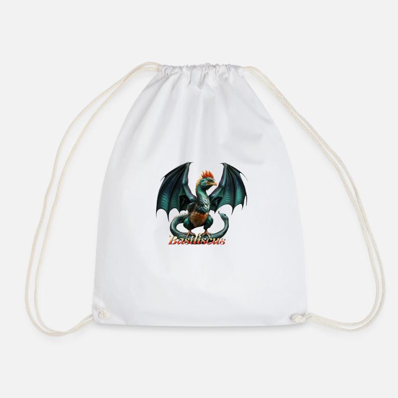 Basilic Dragon maléfique - Sac de sport léger - blanc