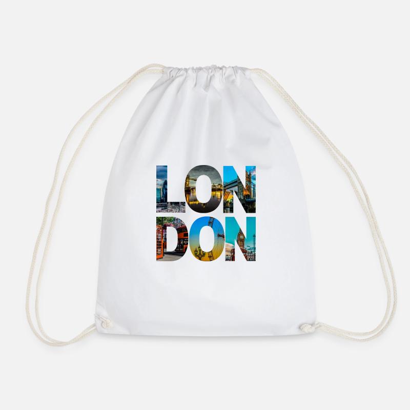 London - Turnbeutel - Weiß