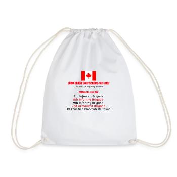 Juno Beach D-Day Canadian Range - Drawstring Bag - white - Front