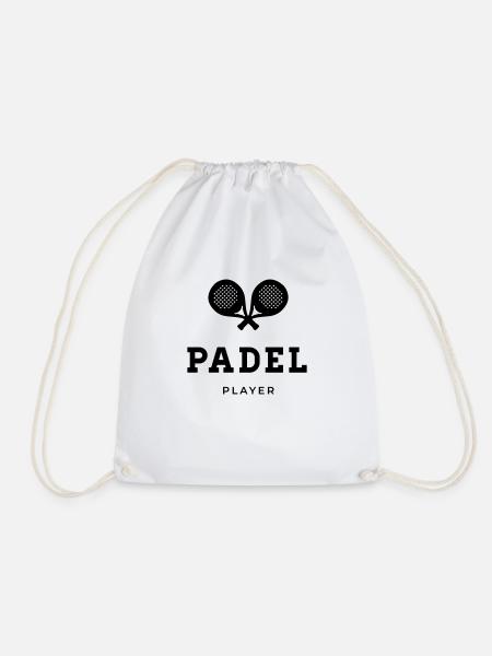 Padel-Spieler - Turnbeutel - Weiß