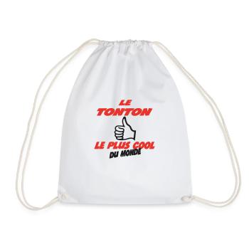 LE TONTON LE PLUS COOL DU MONDE - Sac de sport léger - blanc - Devant