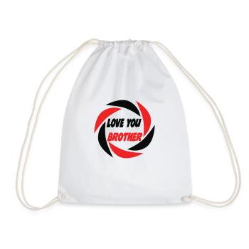 LOVE YOU BROTHER - Sac de sport léger - blanc - Devant
