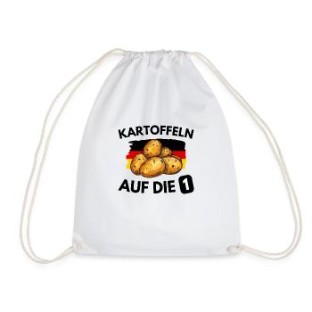 Kartoffeln auf die 1 - Turnbeutel - Weiß - Vorne