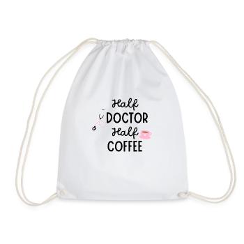 Mi-Docteur, mi-café - Sac de sport léger - blanc - Devant
