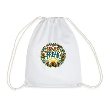 Jesus Freak - Drawstring Bag - white - Front