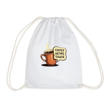 LE CAFÉ AVANT LE TALKIE - Sac de sport léger - blanc - Devant