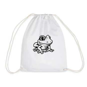 Grenouille Bande dessinée - Sac de sport léger - blanc - Devant