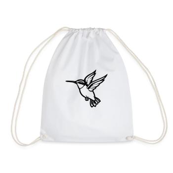 kolibri vogel - Turnbeutel - Weiß - Vorne