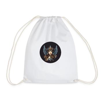 Warrior - Drawstring Bag - white - Front
