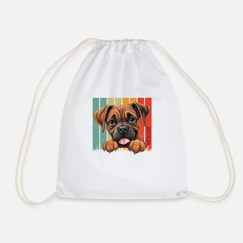 Boxer - Drawstring Bag - white