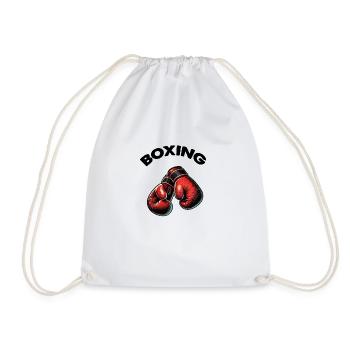 boxing - Drawstring Bag - white - Front