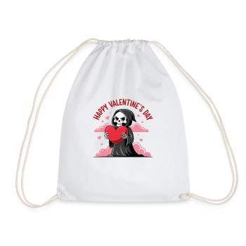 Cadeaux drôles de saint valentin mignon faucheuse - Sac de sport léger - blanc - Devant
