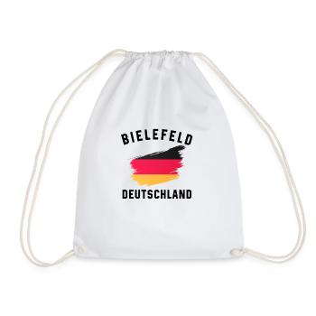 Drapeau de l’Allemagne - Design moderne de coup de pinceau - Sac de sport léger - blanc - Devant