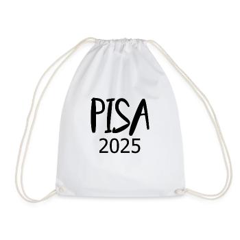 Pisa 2025 - Drawstring Bag - white - Front