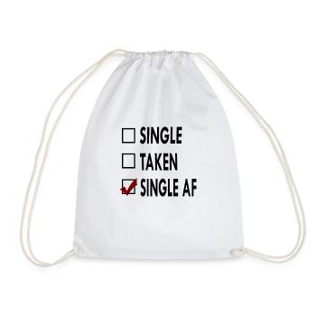 SINGLE noir blancVSINGLE - Sac de sport léger - blanc - Devant