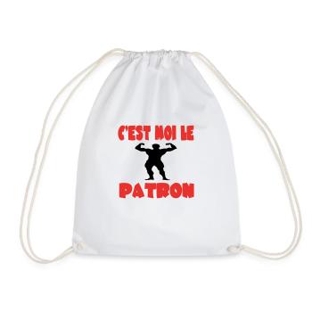C'est moi le patron - Sac de sport léger - blanc - Devant