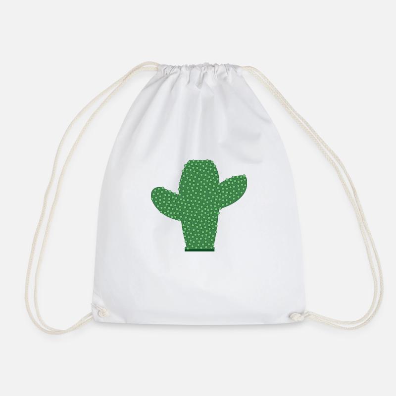 Cactus - Drawstring Bag - white