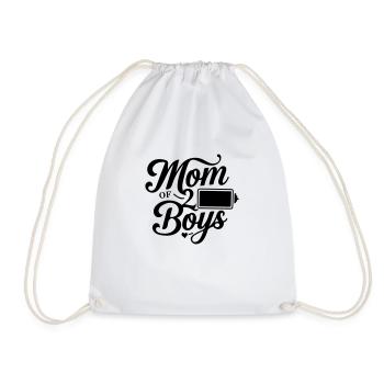 Maman de 2 garçons - Sac de sport léger - blanc - Devant