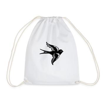 Sparrow - Drawstring Bag - white - Front