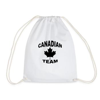 canadian team - Turnbeutel - Weiß - Vorne