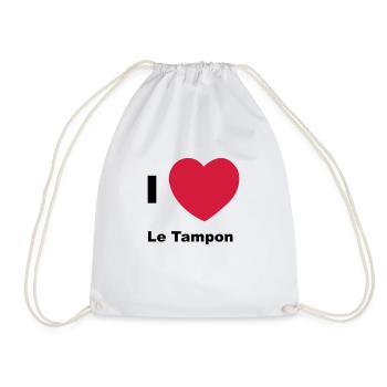 Ich liebe den Tampon - Turnbeutel - Weiß - Vorne