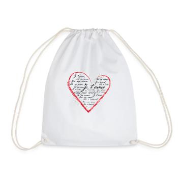 Tout vient du coeur - Sac de sport léger - blanc - Devant