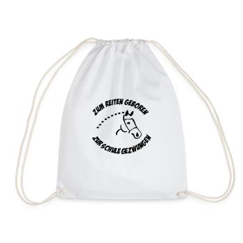 ride - Drawstring Bag - white - Front