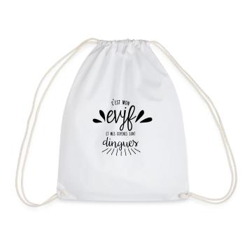 C'est mon EVJF et mes copines sont dingues - Sac de sport léger - blanc - Devant